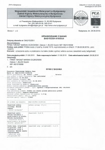 Lucerna brykiet, partia 15/13, strona 1
